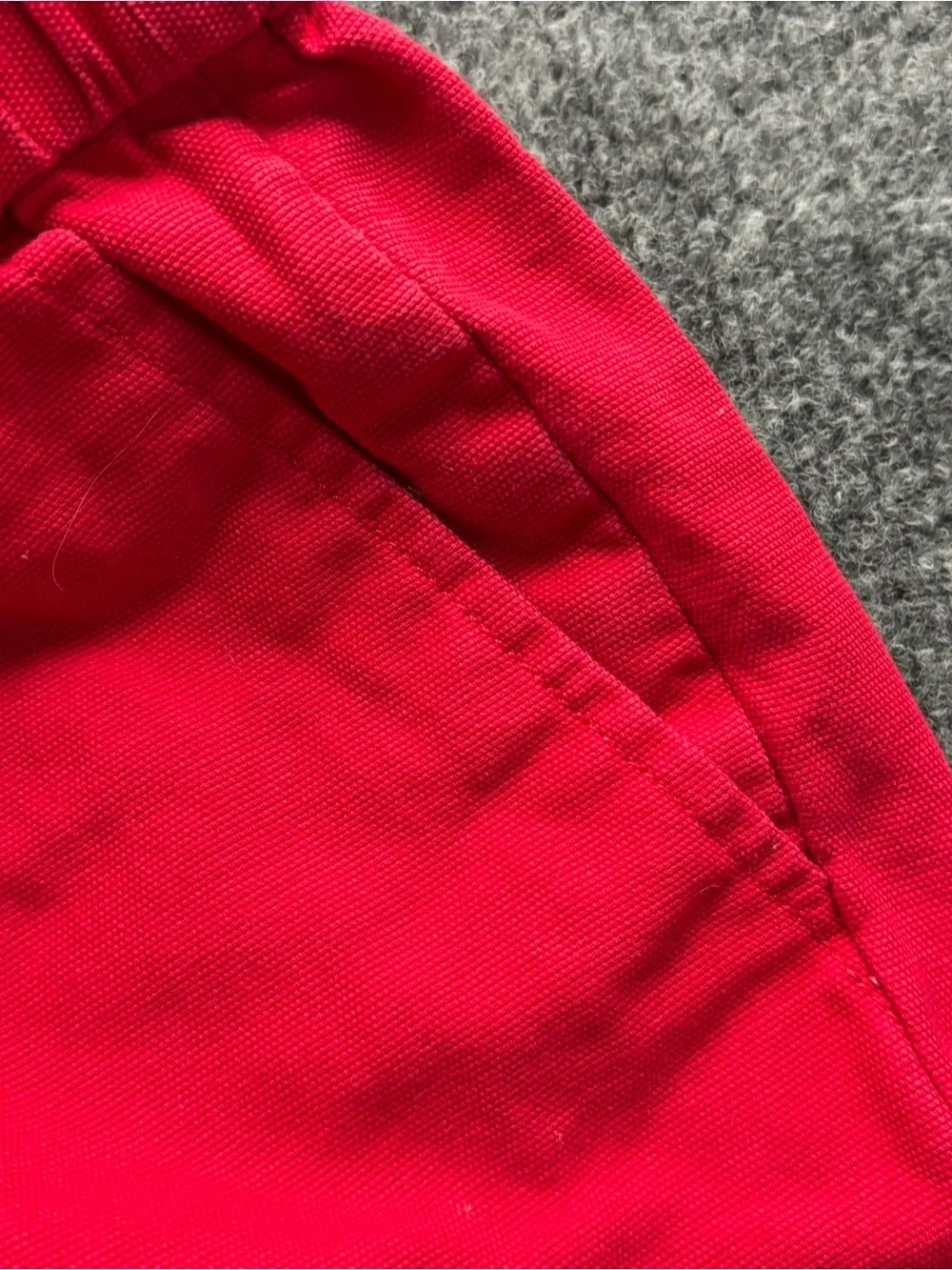 J. Crew Bright Red Elastic-Waist Shorts